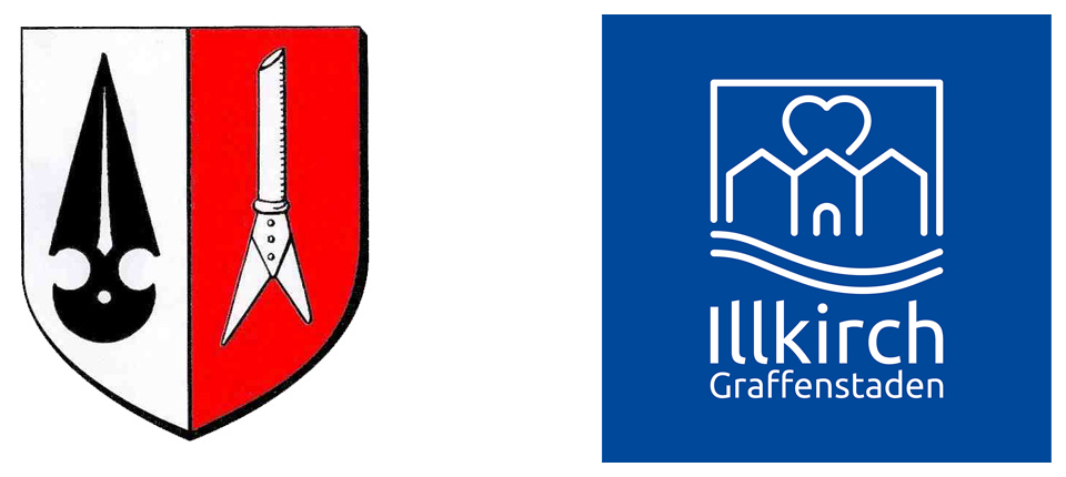 Blason et logo d'Illkirch-Graffenstaden