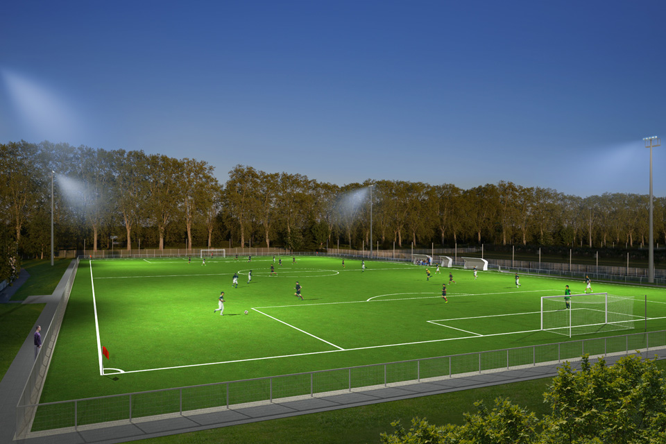 Zone sportive Schweitzer : Nouveau terrain de football synthétique