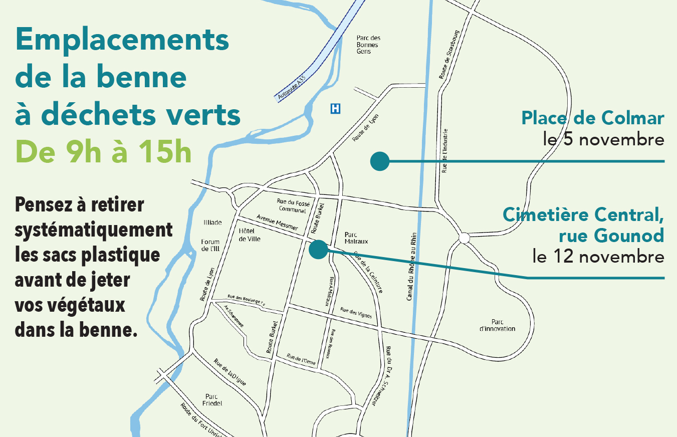 Bennes à déchets verts
