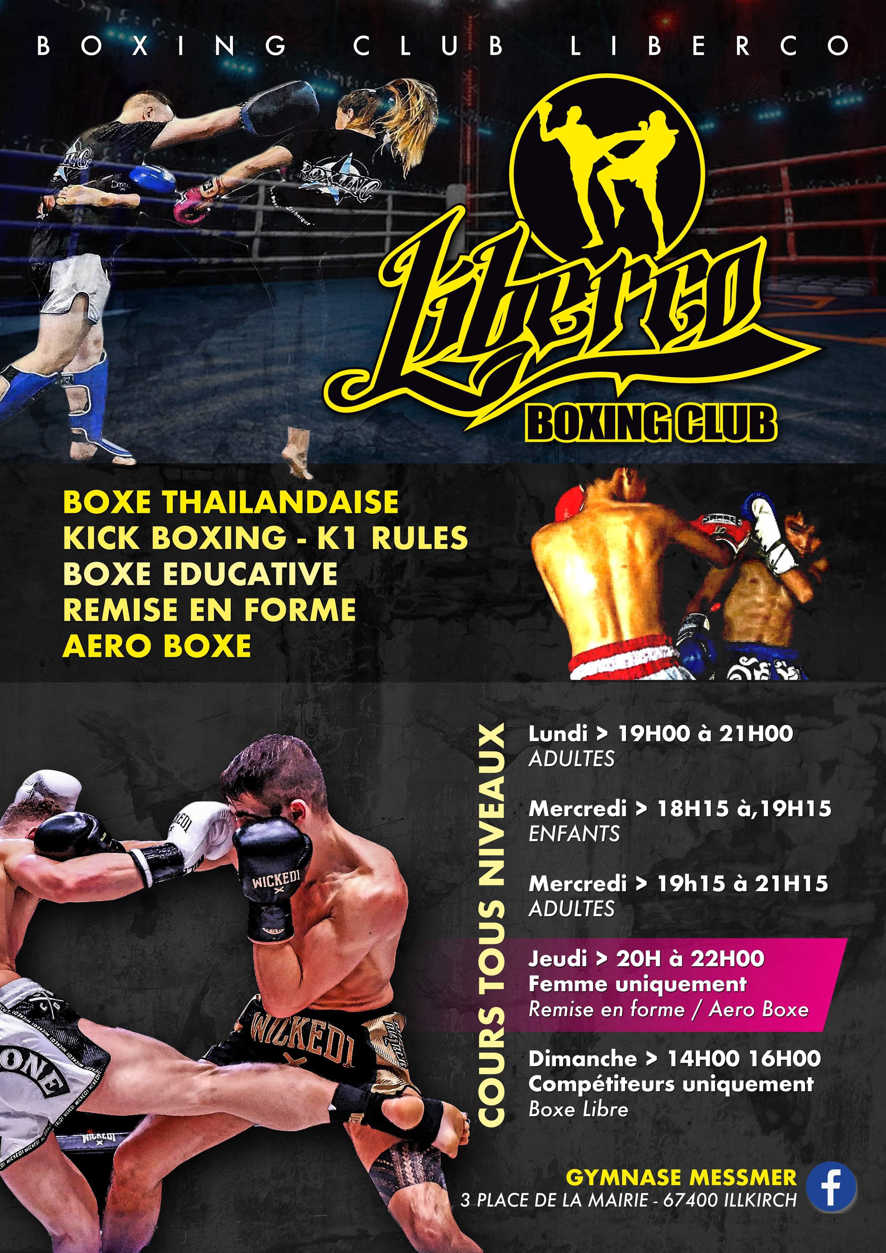 Flyer Boxing-Club-Liber'Co à Illkirch-Graffenstaden